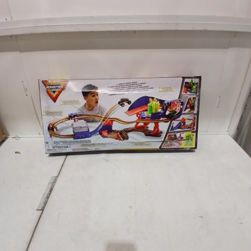 MONSTER JAM SUPERCHARGE SPEEDWAY PLAYSET WITH DIE CAST TRUCKS - 1:64 SCALE - MULTI-COLOUR (MODEL: 6072586) image 3