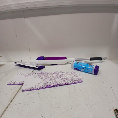 SWIFFER POWERMOP SUPER MULTI-SURFACE MOP & MOP PADS - PURPLE/WHITE image 2