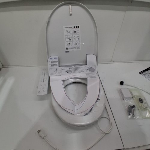 VOVO ELECTRONIC BIDET TOILET SEAT WITH HEAT FUNCTIONS & NIGHLIGHT - ELONGATED - WHITE (MODEL: VB-3000SE) image 4