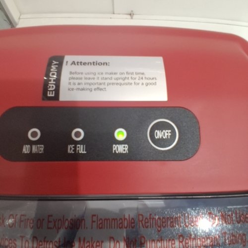EUHOMY COUNTERTOP ICE MAKER MACHINE - RED - (MODEL: IM-06A) image 3