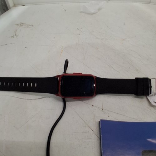 SENIOR WATERPROOF SMART WATCH WITH FALL DETECTION & EMERGENCY ALERTS - RED/BLACK (MODEL: SW SERIES 300V) image 2