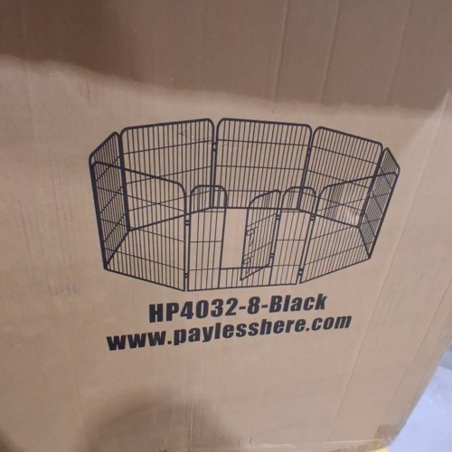 BESTPET 8-PANEL HEAVY DUTY PET PLAYPEN - OUTDOOR OR INDOOR EXERCISE PEN FOR CATS, DOGS - 40" - BLACK (MODEL: HP4032-8-BLACK) image 2