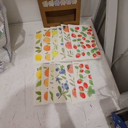 12PK RECYCO PLANT BASED SWEDISH DISHCLOTHS - ASSORTED SIZES - MULTICOLOUR (MODEL: 1796215) image 2