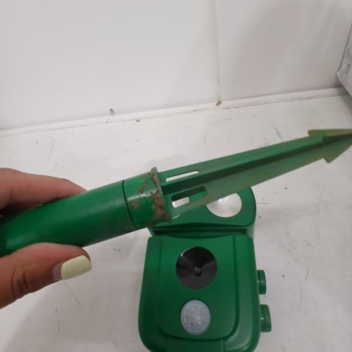 3FREE ANIMAL REPELLER ULTRASONIC SOLAR POWER BIRD DOG CAT SKUNK DEER RACCOON REPELLENT - 19" - GREEN image 3