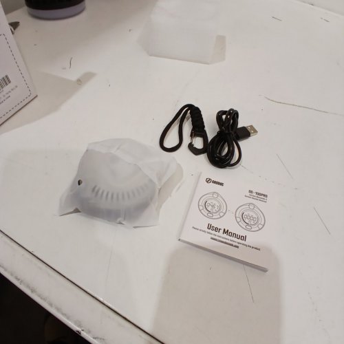 GASDOC PORTABLE CO & CO2 DETECTOR, ALL IN ONE CARBON MONOXIDE DETECTOR - CARABINER - GREY (MODEL: DS-100PRO) image 3