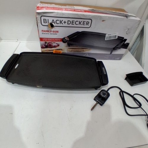 BLACK & DECKER ELECTRIC GRIDDLE - BLACK (MODEL: GD1810BC) image 3