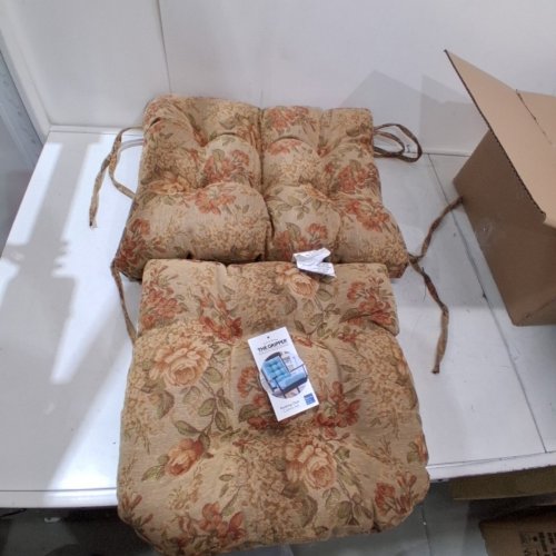 2PC KLEAR VU THE GRIPPER NON-SLIP JUMBO ROCKING CHAIR CUSHION SET - SOMERSET image 2