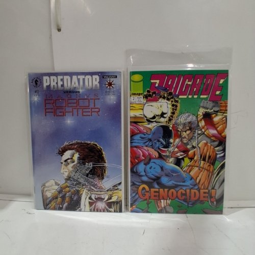 4 ASSTD DARK HORSE, TOPPS, NOW, IMAGE COMIC BOOKS - THE GREEN HORNET #8, SECRET CITY SAGA #1 OF 4, PREDATOR VS MAGNUS ROBOT FIGHTER #2 OF 2, BRIGADE #2 - VARIOUS AUTHORS image 3