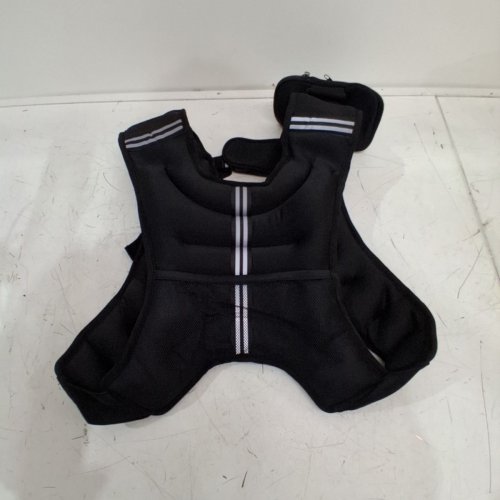 ZELUS WEIGHTED VEST WITH REFLECTIVE STRIPE FOR WORKOUT AND STRENGTH TRAINING - 30LB - BLACK image 2