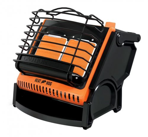 HEAT HOG PROPANE INFRARED PATIO HEATER - 18,000 BTU/HR - ORANGE AND BLACK (MODEL: HH-18SLN-MA) image 2