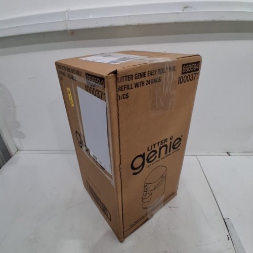 LITTER GENIE EASY ROLL PAIL WITH EASY ROLL WITH REFILL BAGS AND ODOUR-LOCKING - HOLDS UP TO 8 DAYS OF CAT LITTER - GREY (MODEL: 666594/I000371) image 4