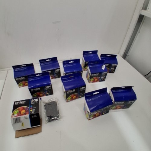 11 *EXPIRED* ASSORTED EPSON 200 SERIES INK CARTRIDGES - HIGH CAPACITY BLACK, STANDARD CAPACITY BLACK, CYAN, MAGENTA, YELLOW image 3