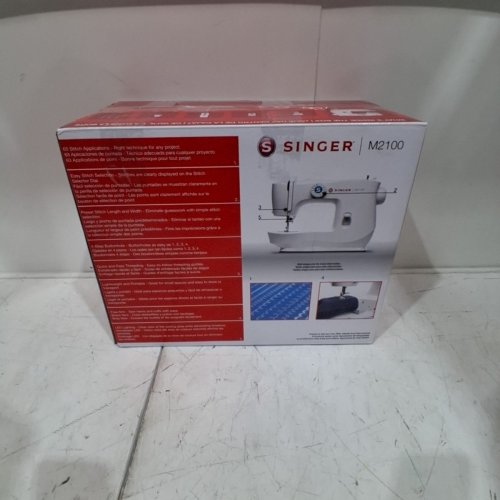 SINGER 63 STITCH BEGINNER SEWING MACHINE - WHITE (MODEL: M2100) image 4