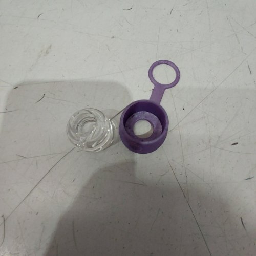 ONE TRICK PONY (OTP) CARTA ROCKULUS GLASS CARB CAP WITH SILICONE CARB CAP COVER FOR DAB RIGS/MARIJUANA ACCESSORIES - CLEAR image 2