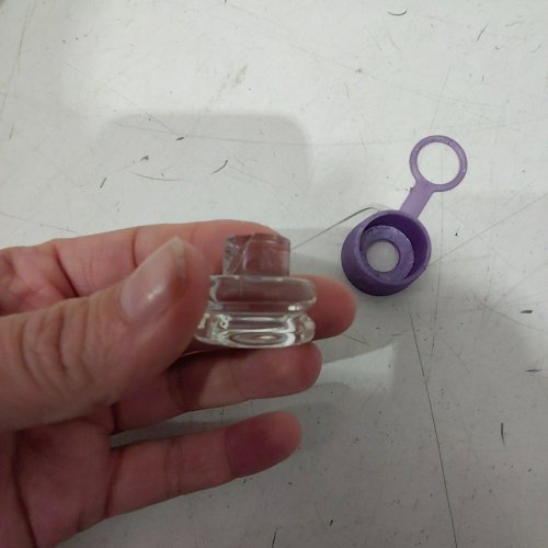 ONE TRICK PONY (OTP) CARTA ROCKULUS GLASS CARB CAP WITH SILICONE CARB CAP COVER FOR DAB RIGS/MARIJUANA ACCESSORIES - CLEAR image 3