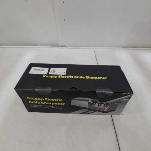 KRCQAP ELECTRIC 3-STAGE DIAMOND ABRASIVE KNIFE SHARPENER - 15° GUIDE ANGLE - STAINLESS STEEL image 6
