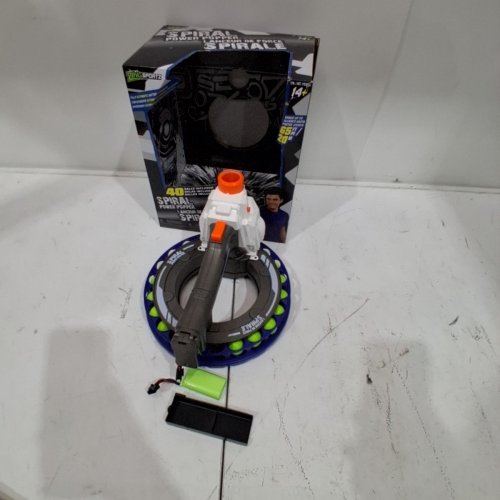 ZING SPORTZ AUTOMATIC BATTERY-OPERATED SPIRAL POWER POPPER - 65FT RANGE, 40 BALLS INCLUDED - WHITE, ORANGE, BLUE AND GREEN image 4