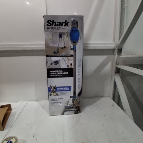 SHARK ROCKET PET ULTRA-LIGHT CORDED STICK & HANDHELD VACUUM CLEANER - BLUE & GREY (MODEL: HV300C V5) image 4