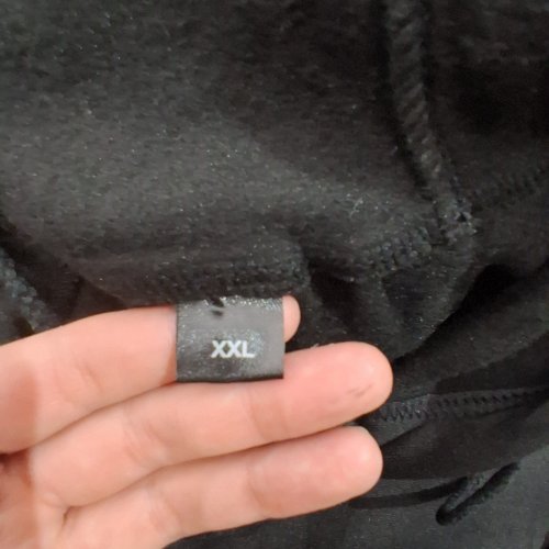 WOMEN'S STRIPED SLEEVE KATSEYE HOODIE - XXL - BLACK image 3