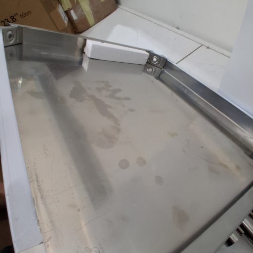 STAINLESS STEEL FOOD PREP WORKTABLE WITH WHEELS - 24" X 24" X 38" - SILVER (MODEL: HETG-24*24) image 4
