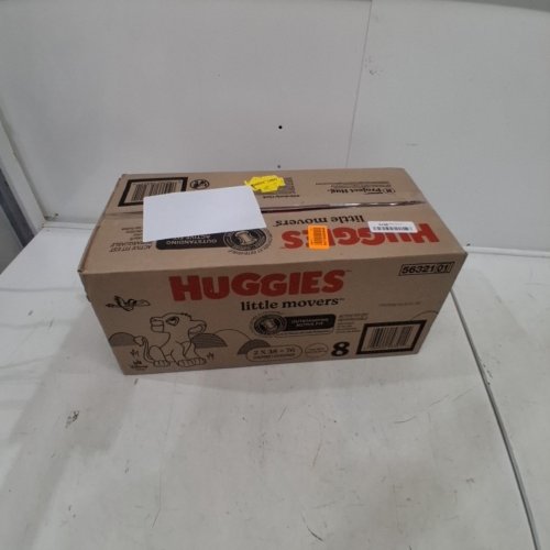 76PK HUGGIES LITTLE MOVERS DIAPERS - SIZE 8 image 2