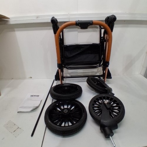 2-IN-1 PET STROLLER AND CARRIAGE BASKET - 33" X 23" X 41" - 66LB CAP - BLACK (MODEL: G10A) image 2
