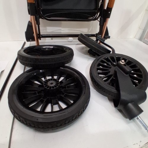 2-IN-1 PET STROLLER AND CARRIAGE BASKET - 33" X 23" X 41" - 66LB CAP - BLACK (MODEL: G10A) image 3