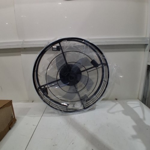 VOLISUN CAGED CEILING FAN WITH LIGHT AND REMOTE - 23.6" - BLACK (MODEL:KJ8810-BK) image 2