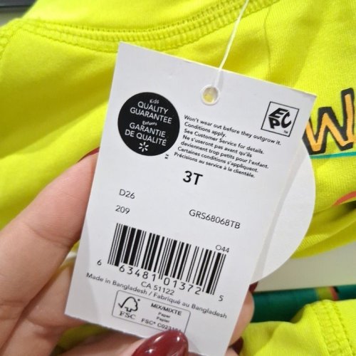 3PC KID'S GEORGE NEON FRUIT SWIMWEAR SET - 3T - YELLOW/BLUE MULTICOLOR (STYLE: GRS68068TB) image 3