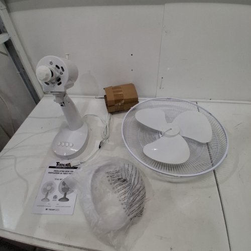 TOOLTECH 16" 3-SPEED INDOOR OSCILLATION DESK FAN ARTICLE (MODEL: 100076) image 3
