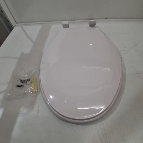 CENTOCO HEAVY DUTY MOLDED PLATIC ELONGATED TOILET SEAT - 17.5" - WHITE (MODEL: DS1600-001) image 2