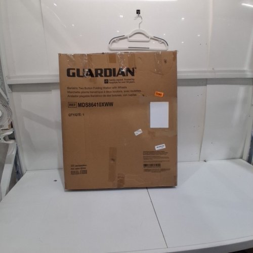 MEDLINE GUARDIAN ADJUSTABLE ALUMINUM 2-BUTTON FOLDING WALKER - 500LBS CAP - GREY (MODEL: MDS86410XWW) image 5