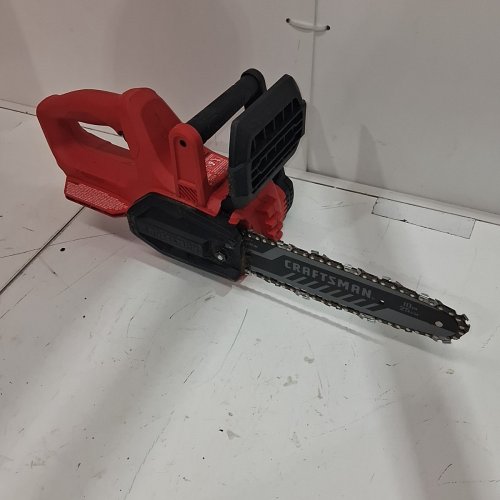 CRAFTSMAN ELECTRIC CORDLESS CHAINSAW WITH BATTERY AND CHARGER - 20V - 2.0 AH - 10" - RED (MODEL: CMCCS610D1) image 3