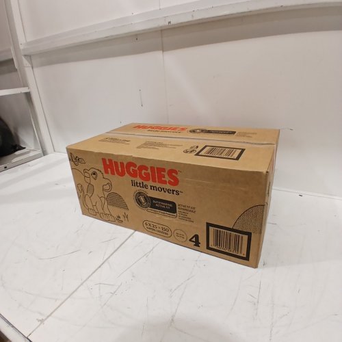 6 (25PK) HUGGIES LITTLE MOVERS DIAPERS - SIZE 4 - WHITE (TOTAL 150) image 2