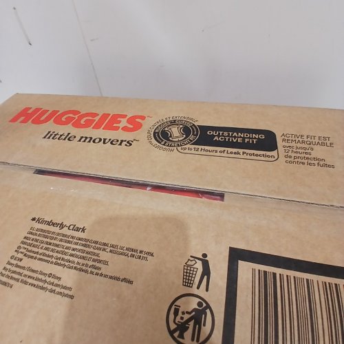 6 (25PK) HUGGIES LITTLE MOVERS DIAPERS - SIZE 4 - WHITE (TOTAL 150) image 3
