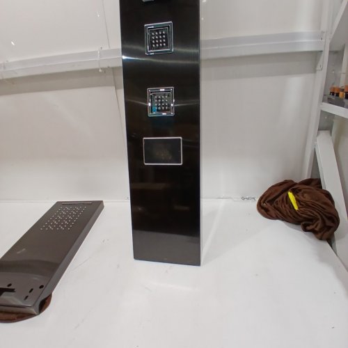 ROVOGO SHOWER PANEL TOWER WITH LED LIGHTS & DIGITAL DISPLAY - BLACK (MODEL: WG-824 IB) image 5
