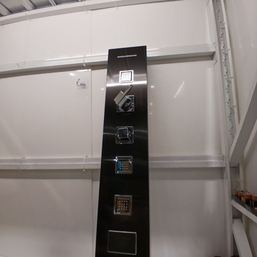 ROVOGO SHOWER PANEL TOWER WITH LED LIGHTS & DIGITAL DISPLAY - BLACK (MODEL: WG-824 IB) image 6