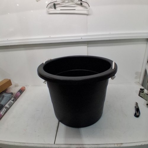 UNITED PLASTICS LARGE PLASTIC STORAGE UTILITY BUCKET - 19GAL - BLACK (MODEL: TU0336) image 3