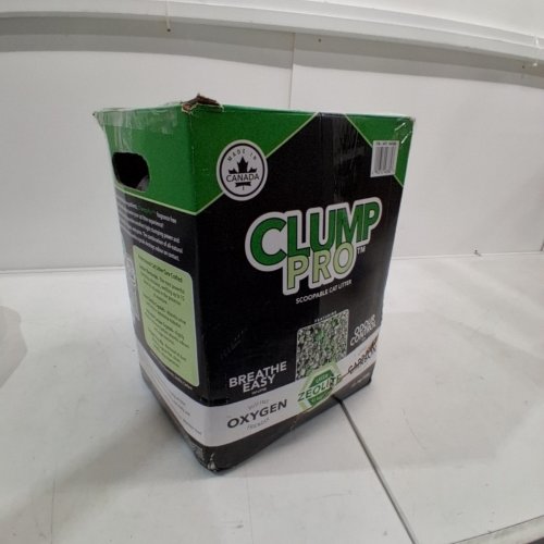CLUMPPRO SCOOPABLE CAT LITTER WITH GREEN ZEOLITE AND ACTIVATED CARBON CRYSTALS - 50LBS (MODEL: 1941606) image 4