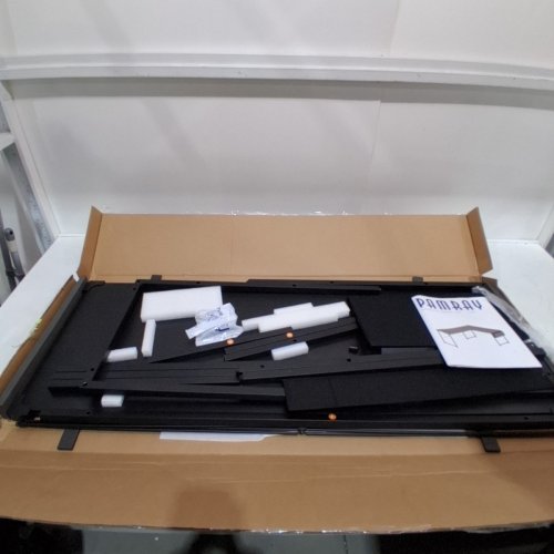 PAMRAY L-SHAPED COMPUTER DESK - 43" X 29.5" - BLACK image 2