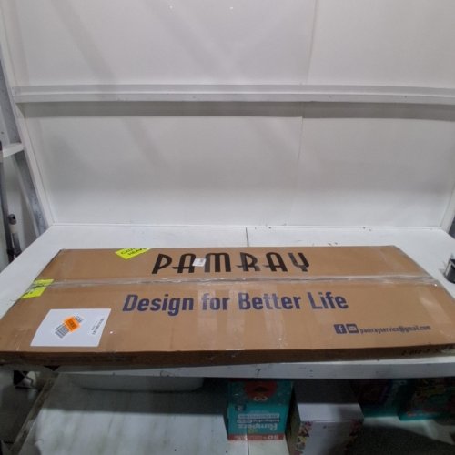 PAMRAY L-SHAPED COMPUTER DESK - 43" X 29.5" - BLACK image 4