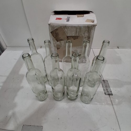 9PK CLEAR GLASS BOTTLES - 750 ML - CLEAR (MODEL: CW-028 L) image 3