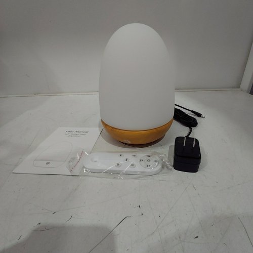 OYADISIIOP MODERN DIMMABLE REMOTE CONTROL LIGHT THERAPY TABLE LAMP - WHITE / WOOD image 3
