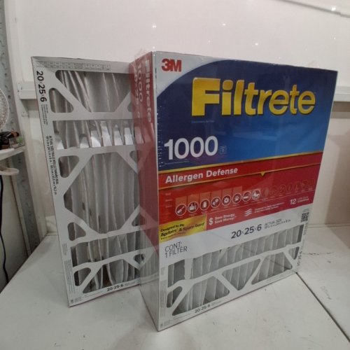 2PK FILTRETE AC FURNACE AIR FILTER, MPR 1000, MERV 11 - FITS LENNOX DEVICES - 20" X 25" X 6" image 3