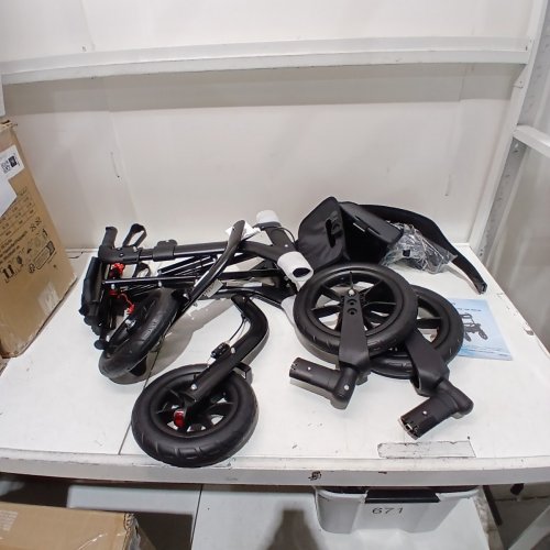 MAXWALK ALL TERRAIN ROLLATOR WITH BACKREST - 300LB CAPACITY - BLACK (MODEL: ‎MW2402) image 2