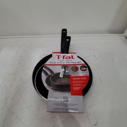 T-FAL INTUITION NONSTICK FRY PAN SET - 8-10" - BLACK image 5