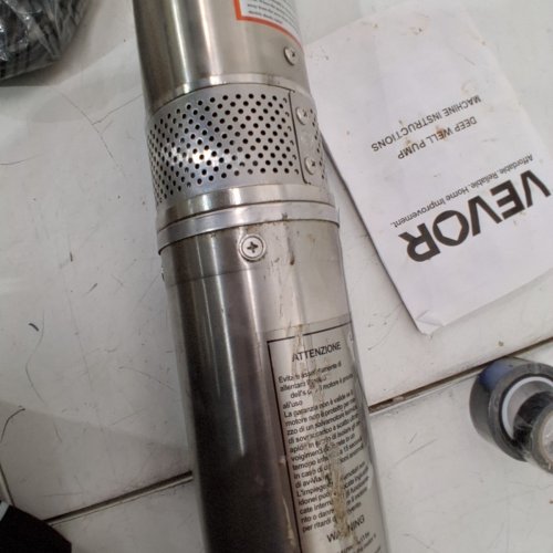 *EUROPEAN PLUG* DEEP WELL SUBMERSIBLE PUMP WITH 32.81FT CORD EXTERNAL CONTROL BOX, STAINLESS STEEL WATER PUMP - 1 HP OUTPUT POWER, 230V, 31.7 GPM FLOW 207FT HEAD - STAINLESS STEEL (MODEL: ‎4SSM5/6-2) image 3