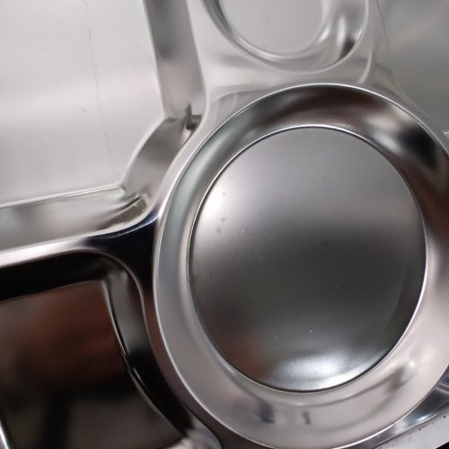 8PK METAL CAFETERIA FOOD TRAYS WITH 6 COMPARTMENTS image 4