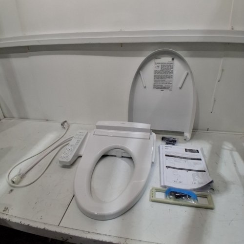 TOTO WASHLET S2 ELECTRONIC ELONGATED BIDET TOILET SEAT WITH INSTANT WATER HEATING, HEATED SEAT, NIGHT LIGHT & SIDE CONTROL - COTTON WHITE (MODEL: SW3346#01) image 3