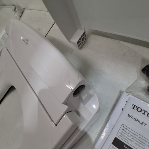 TOTO WASHLET S2 ELECTRONIC ELONGATED BIDET TOILET SEAT WITH INSTANT WATER HEATING, HEATED SEAT, NIGHT LIGHT & SIDE CONTROL - COTTON WHITE (MODEL: SW3346#01) image 4